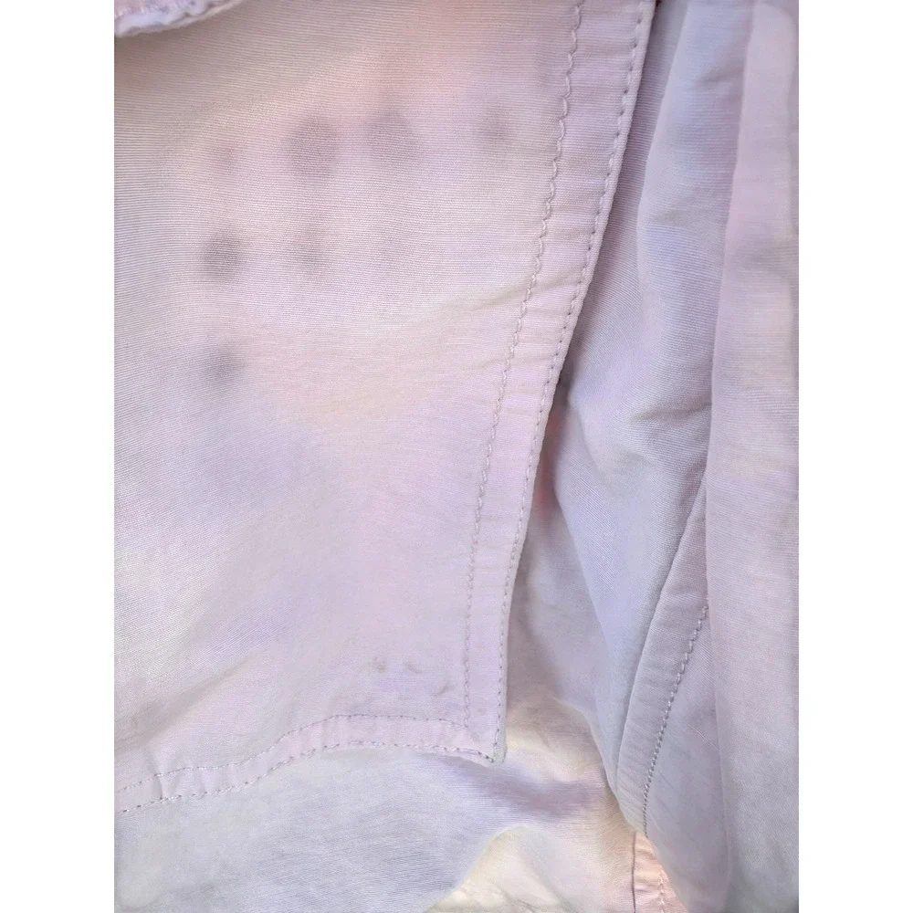 J.CREW Light Pink Hooded Cinch Waist Snap Zip Mid-Length Jacket Women PS